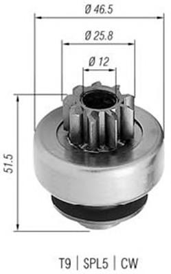 Bendix arranque VALEO 594214