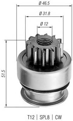 940113020261 Magneti Marelli Bendix motor de arranque