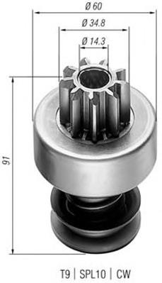 940113020022 Magneti Marelli bendix, motor de arranque