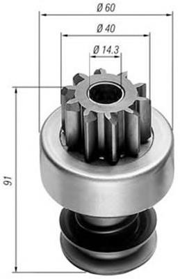 940113020028 Magneti Marelli bendix, motor de arranque