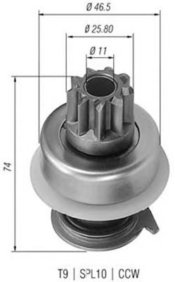 940113020062 Magneti Marelli bendix, motor de arranque