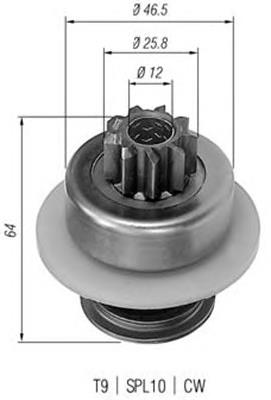 940113020034 Magneti Marelli bendix, motor de arranque