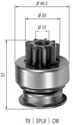 940113020185 Magneti Marelli bendix, motor de arranque