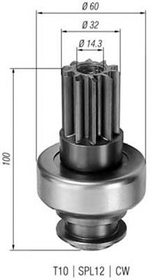 Bendix, motor de arranque 81012472 Power MAX