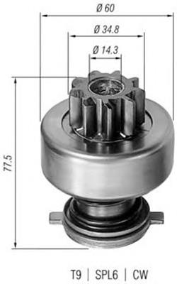 940113020114 Magneti Marelli bendix, motor de arranque