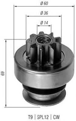 940113020128 Magneti Marelli bendix, motor de arranque