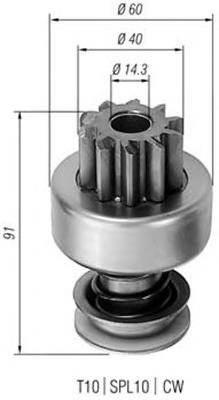 940113020120 Magneti Marelli bendix, motor de arranque