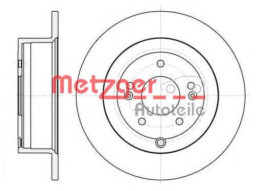 61106.00 Metzger disco de freno trasero