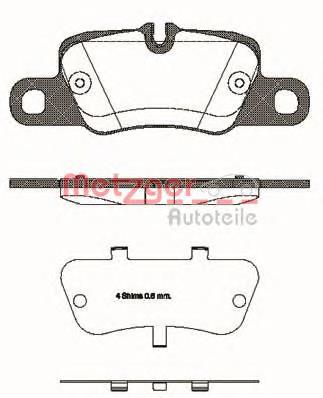 1401.00 Metzger pastillas de freno traseras