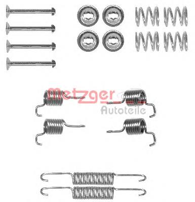 1050011 Metzger kit de montaje, zapatas de freno traseras