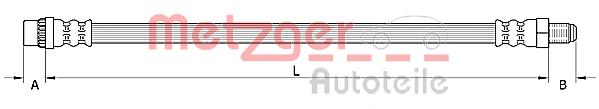 Tubo flexible de frenos delantero ABS SL7006