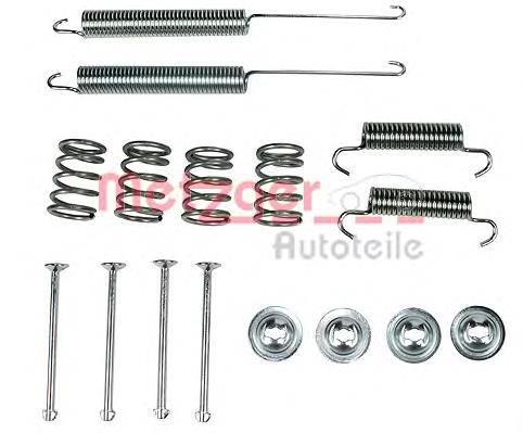 105-0026 Metzger kit de montaje, zapatas de freno traseras