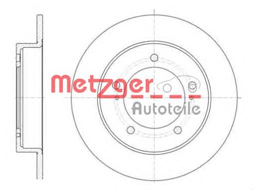 632900 Metzger disco de freno delantero