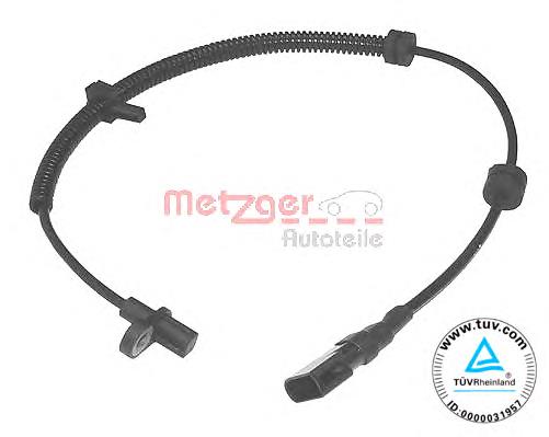 0900017 Metzger sensor abs trasero derecho