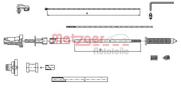 Cable Bowden Beca Cables 105010