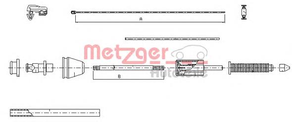 618009 Beca Cables Cable del acelerador