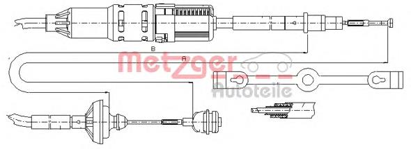 10.3211 Metzger cable de embrague