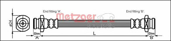 Tubo liquido de freno trasero Suzuki 5157083E00