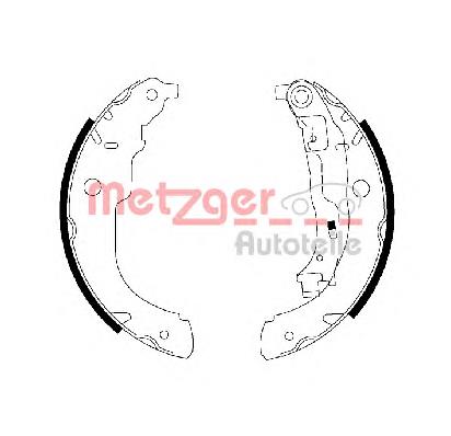 MG222 Metzger zapatas de frenos de tambor traseras