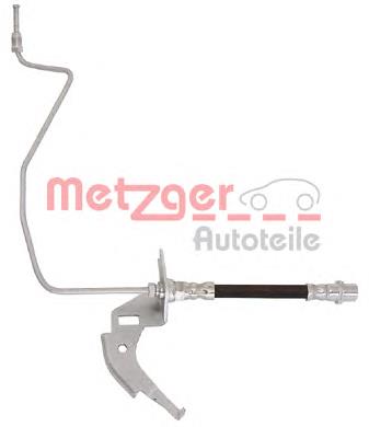 4119361 Metzger tubo flexible de frenos trasero derecho