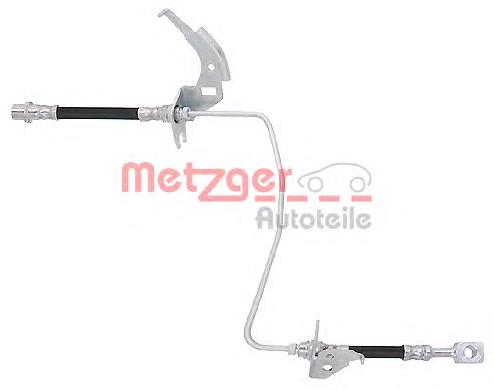 4119358 Metzger tubo flexible de frenos trasero izquierdo