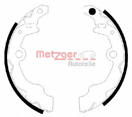 MG943 Metzger zapatas de frenos de tambor traseras