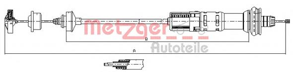 11.3058 Metzger cable de embrague