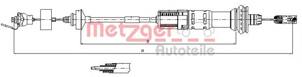 11.3043 Metzger cable de embrague