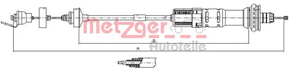 11.3029 Metzger cable de embrague