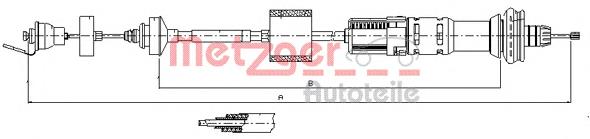 11.2154 Metzger cable de embrague