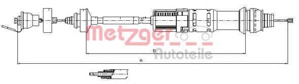 11.2198 Metzger cable de embrague