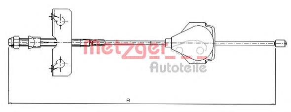 Cable de freno de estacionamiento delantero 909994 SPJ