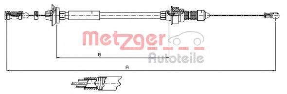 1173.7 Metzger silga de acelerador