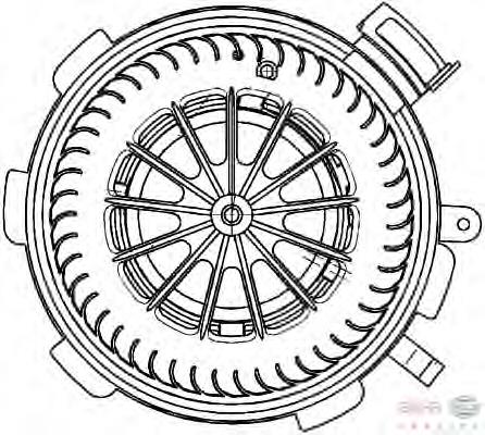 Ventilador habitáculo 8EW351034071 HELLA