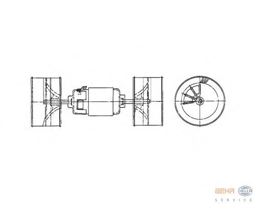 Motor eléctrico, ventilador habitáculo A0008306408 Mercedes