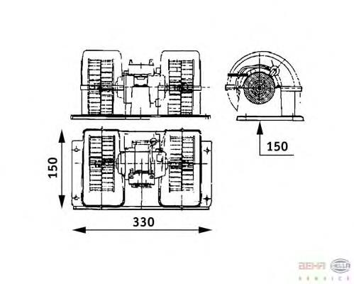 Motor eléctrico, ventilador habitáculo 87146 Nissens