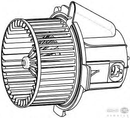 8EW009157541 HELLA motor eléctrico, ventilador habitáculo