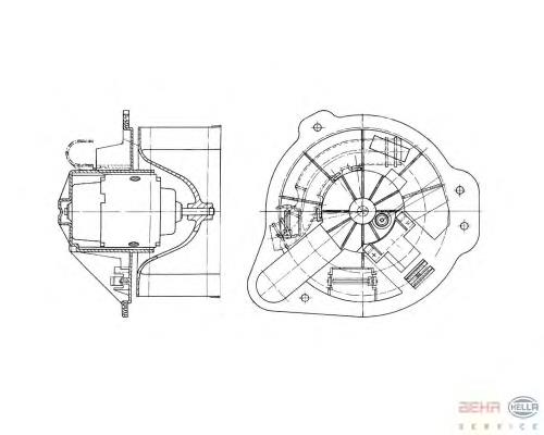 8EW009157591 HELLA ventilador habitáculo