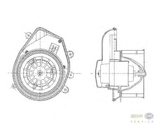 Comprar 8EW009159131 HELLA Motor de calefacción