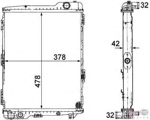 8MK376711271 HELLA Refrigeración del motor