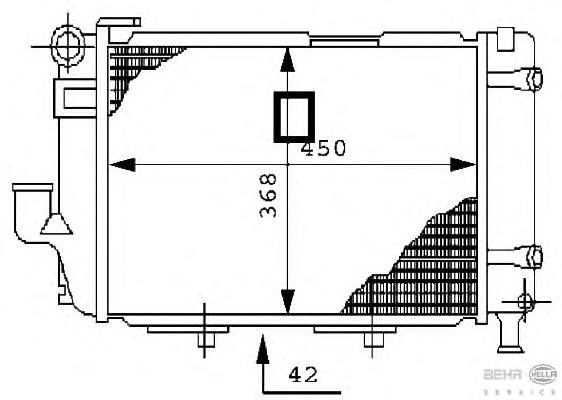 A1245001503 Mercedes Refrigeración del motor