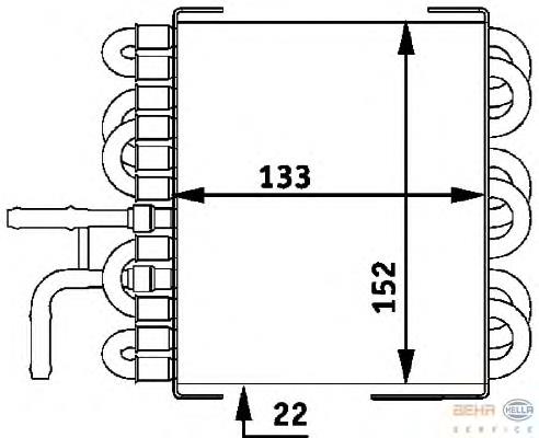 Radiador enfriamiento de combustible para Mercedes C (S203)