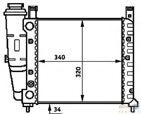 Radiador refrigeración del motor 8MK376716711 HELLA