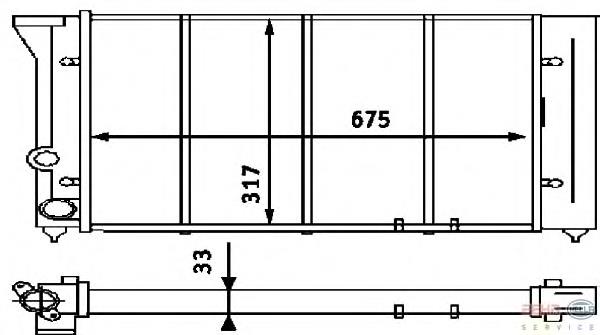 Radiador 535121251 VAG