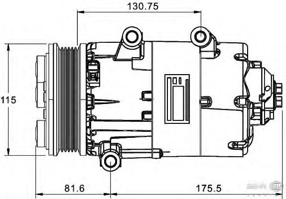 Comprar 8FK351334051 HELLA Compresor de aire acondicionado coche