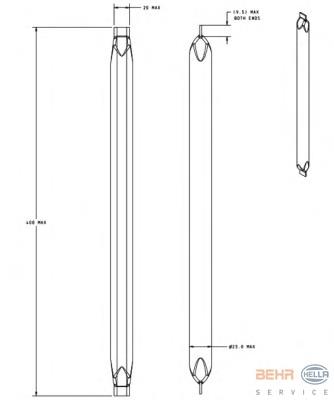 Receptor-secador del aire acondicionado 1534184 Ford