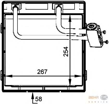 Evaporador, aire acondicionado 310042 ACR