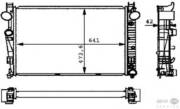 Radiador A220500010364 Mercedes