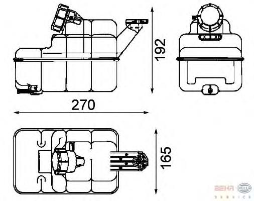 7.21601 Diesel Technic botella de refrigeración