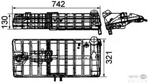 8MA376705241 HELLA Depósito de expansión